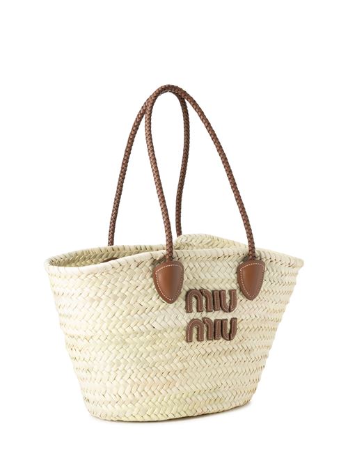 Straw bag MIU MIU | 5BG206VSLO2DDHF0A5T